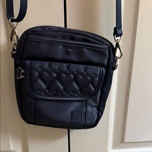 Elegant Navy Quilted Crossbody Bag
